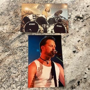 Metallica Concert 5x7” GLOSSY PHOTOS 2 90s vintage from old music store st…